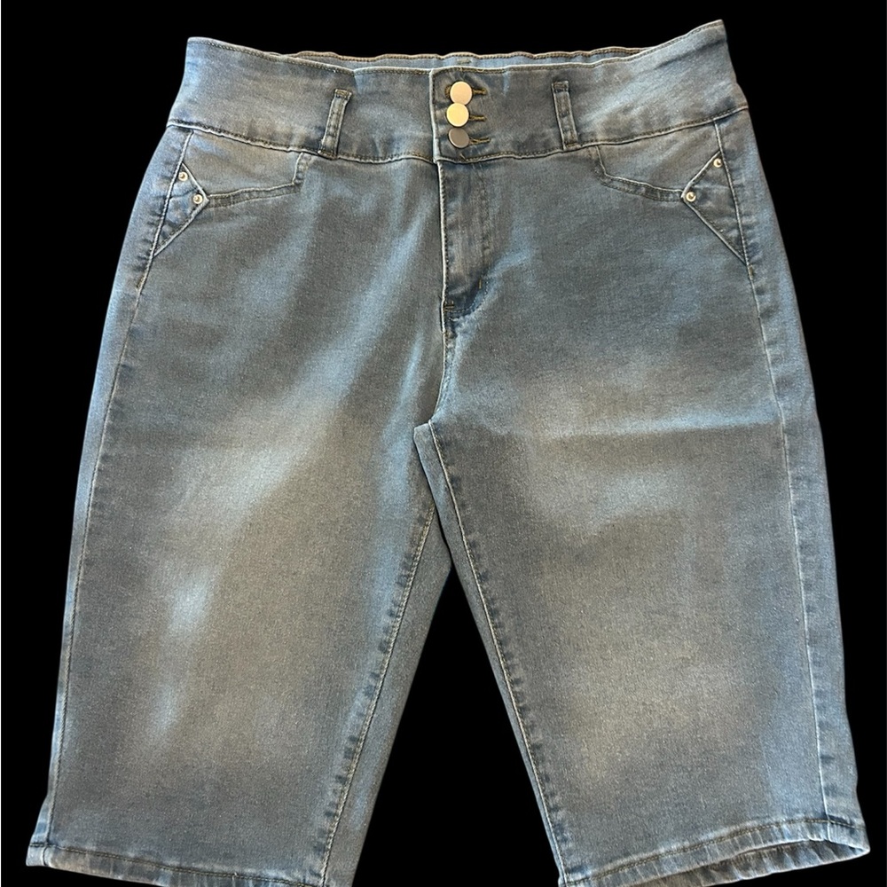 Stylish Denim Bermuda Shorts